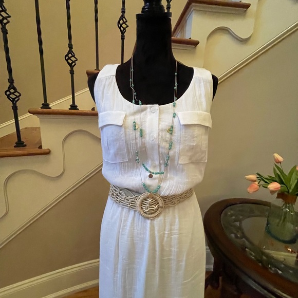 I.N. Studio SzS .. White Bohemian Maxi - Picture 2 of 10
